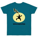 Camiseta punto liso - Azul diva - Camiseta «Mal no et toqui un llamp»