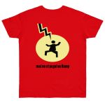 Camiseta punto liso - Rojo fuego - Camiseta «Mal no et toqui un llamp»
