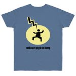 Camiseta punto liso - Azul vaquero - Camiseta «Mal no et toqui un llamp»