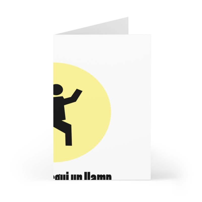 Tarjetas de felicitacion (7 uds.) - Camiseta «Mal no et toqui un llamp» Tarjetas de felicitacion (7 uds.) - Camiseta «Mal no et toqui un llamp»