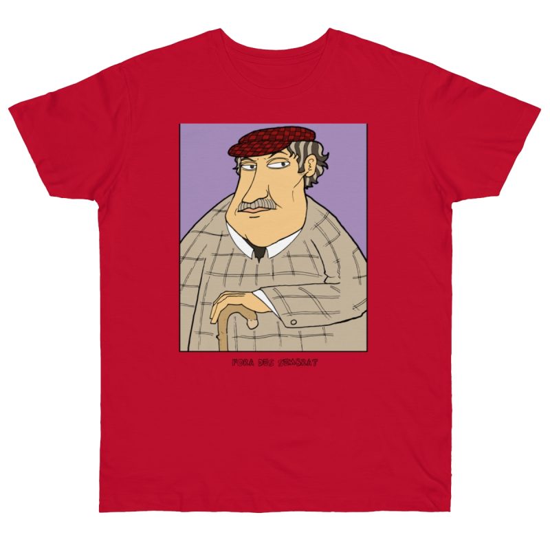 Camiseta punto liso - Rojo profundo - Camiseta «Fora des sembrat»