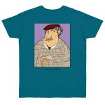 Camiseta punto liso - Azul diva - Camiseta «Fora des sembrat» Camiseta punto liso - Azul diva - Camiseta «Fora des sembrat»
