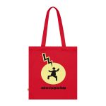 Bolsa de algodon organico - Rojo clasico - Camiseta «Mal no et toqui un llamp»