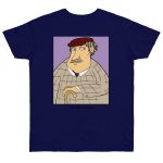 Camiseta punto liso - Azul marino intenso - Camiseta «Fora des sembrat» Camiseta punto liso - Azul marino intenso - Camiseta «Fora des sembrat»