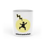 Taza con asa de corazon - Blanco - Camiseta «Mal no et toqui un llamp»