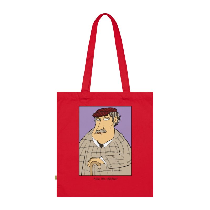 Bolsa de algodon organico - Rojo clasico - Camiseta «Fora des sembrat»