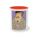 Taza bicolor - Rojo - Camiseta «Fora des sembrat» Taza bicolor - Rojo - Camiseta «Fora des sembrat»