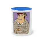 Taza bicolor - Azul Cambridge - Camiseta «Fora des sembrat» Taza bicolor - Azul Cambridge - Camiseta «Fora des sembrat»