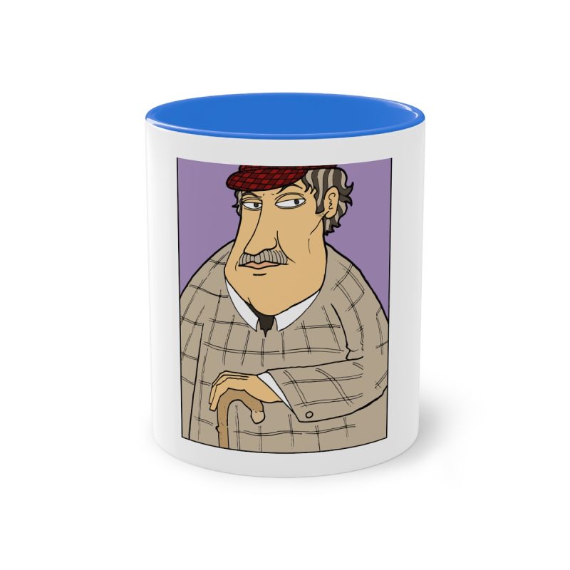 Taza bicolor - Azul Cambridge - Camiseta «Fora des sembrat»