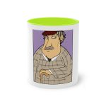 Taza bicolor - Verde claro - Camiseta «Fora des sembrat» Taza bicolor - Verde claro - Camiseta «Fora des sembrat»