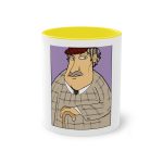Taza bicolor - Amarillo - Camiseta «Fora des sembrat» Taza bicolor - Amarillo - Camiseta «Fora des sembrat»