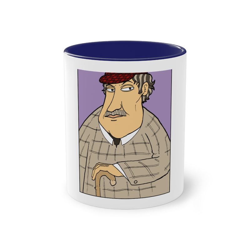 Taza bicolor - Azul oscuro - Camiseta «Fora des sembrat»