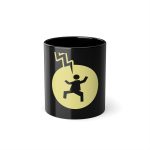 Taza negra 325 ml - Negro - Camiseta «Mal no et toqui un llamp»