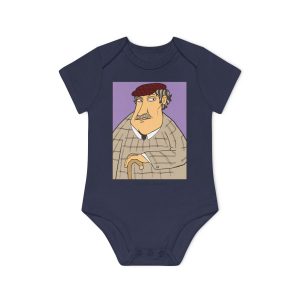 Body bebe manga corta organico - Azul marino nautico - Camiseta «Fora des sembrat»