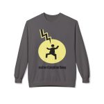 Sudadera Softstyle cuello redondo - Gris marengo - Camiseta «Mal no et toqui un llamp»