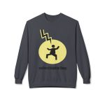 Sudadera Softstyle cuello redondo - Gris jaspeado oscuro - Camiseta «Mal no et toqui un llamp»