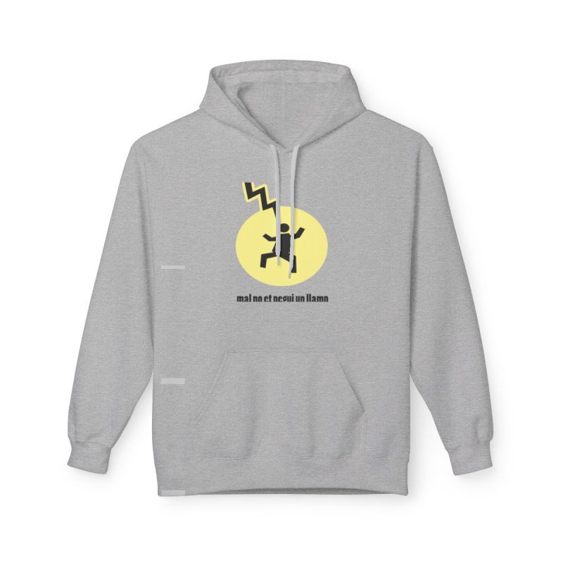 Sudadera Softstyle con capucha - Gris deportivo - Camiseta «Mal no et toqui un llamp»
