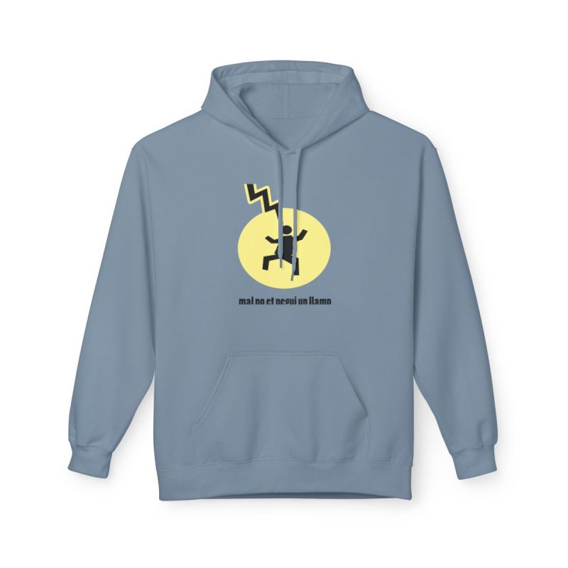 Sudadera Softstyle con capucha - Azul piedra - Camiseta «Mal no et toqui un llamp»