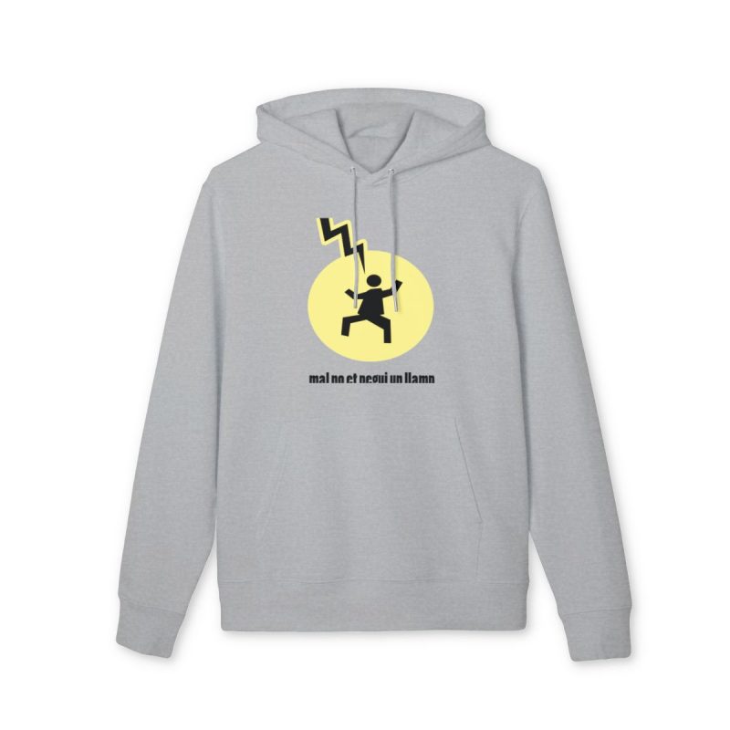 Sudadera Cruiser 2.0 - Gris jaspeado claro - Camiseta «Mal no et toqui un llamp»