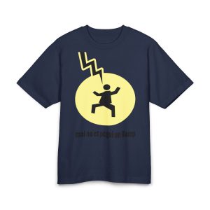 Camiseta Freestyler tacto seco - Azul marino frances - Camiseta «Mal no et toqui un llamp»