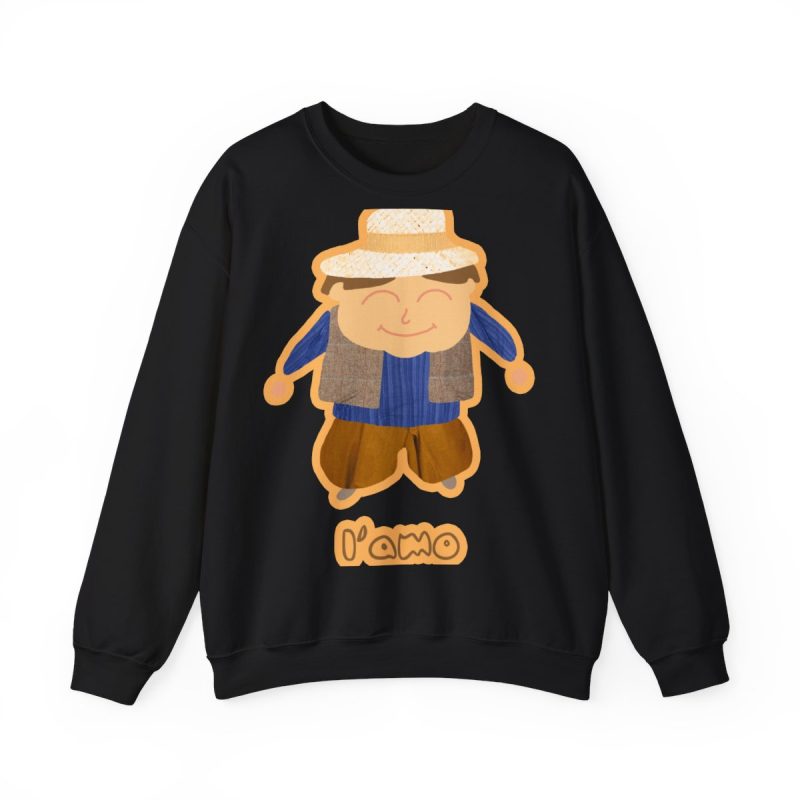 Sudadera cuello redondo - Negro - Camiseta «L’amo» pages