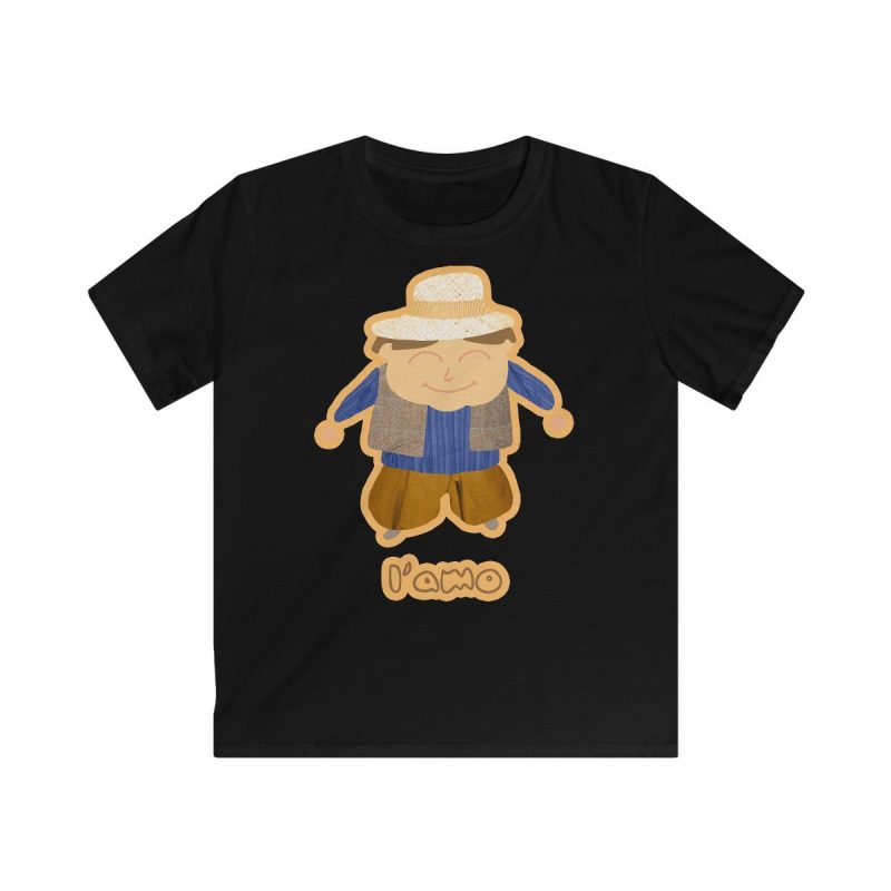 Camiseta infantil Softstyle - Negro - Camiseta «L’amo» pages