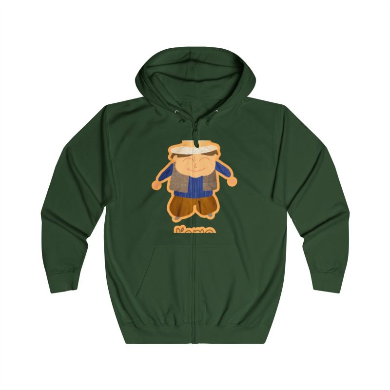 Sudadera con capucha y cremallera - Verde botella - Camiseta «L’amo» pages Sudadera con capucha y cremallera - Verde botella - Camiseta «L’amo» pages