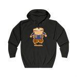 Sudadera con capucha y cremallera - Negro azabache - Camiseta «L’amo» pages Sudadera con capucha y cremallera - Negro azabache - Camiseta «L’amo» pages