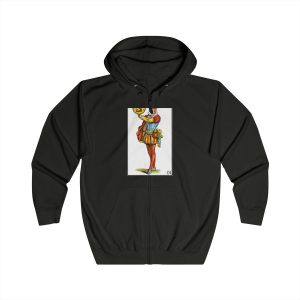Sudadera con capucha y cremallera - Negro azabache - Camiseta «Sa Madona» Truc