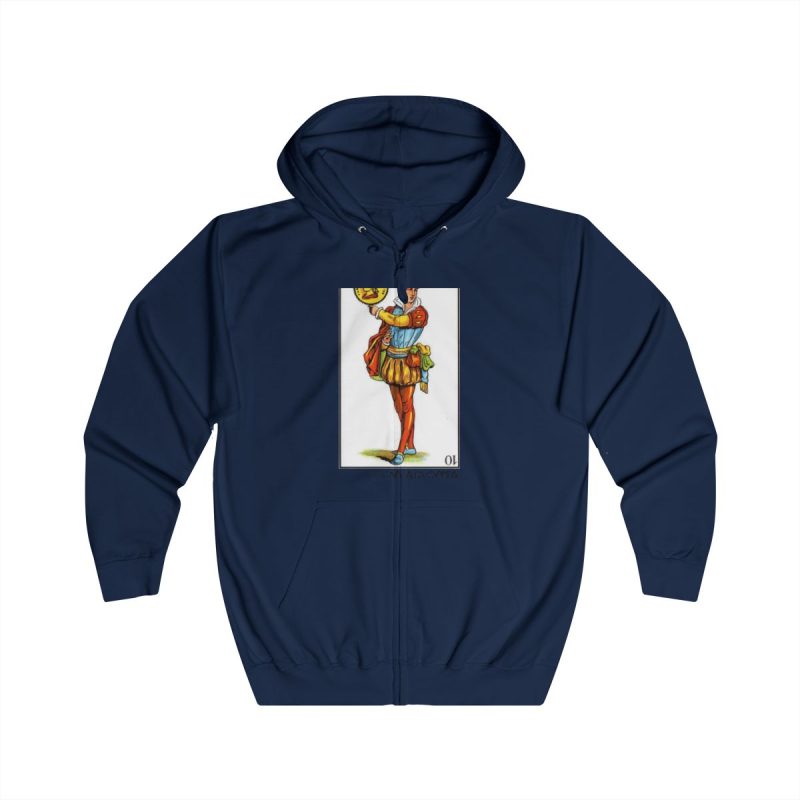Sudadera con capucha y cremallera - Azul marino Oxford - Camiseta «Sa Madona» Truc