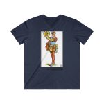 Camiseta hombre entallada cuello de pico - Azul marino - Camiseta «Sa Madona» Truc Camiseta hombre entallada cuello de pico - Azul marino - Camiseta «Sa Madona» Truc