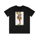 Camiseta hombre entallada cuello de pico - Negro - Camiseta «Sa Madona» Truc Camiseta hombre entallada cuello de pico - Negro - Camiseta «Sa Madona» Truc