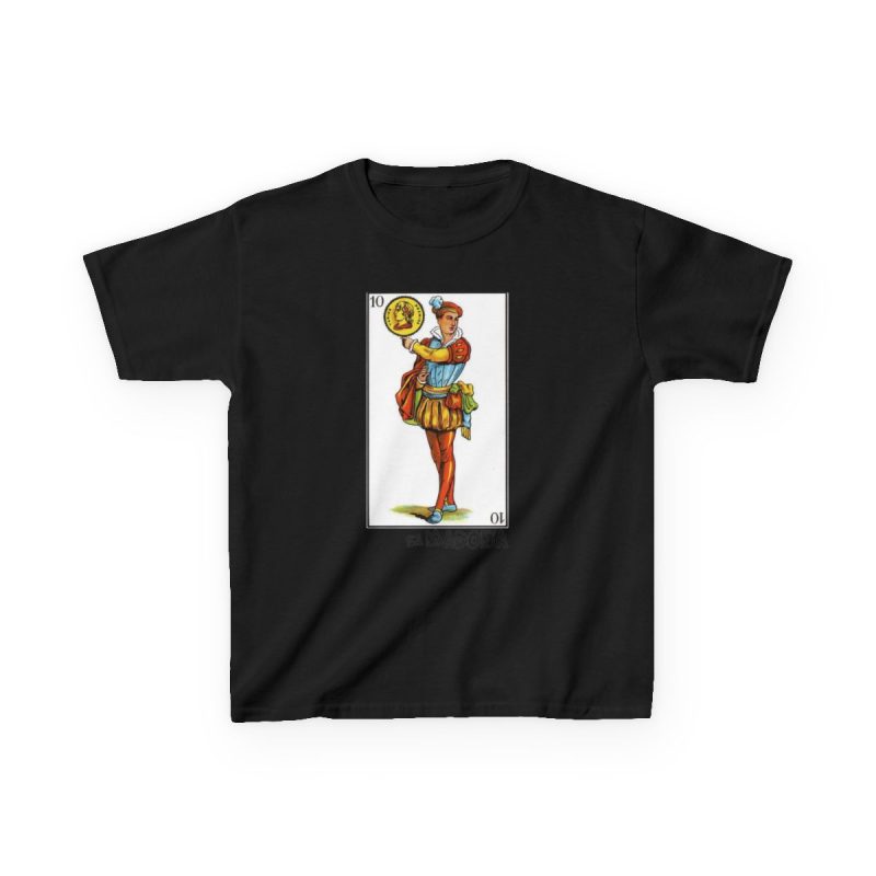 Camiseta infantil algodon grueso - Negro - Camiseta «Sa Madona» Truc