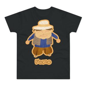 Camiseta hombre punto liso - Negro - Camiseta «L’amo» pages