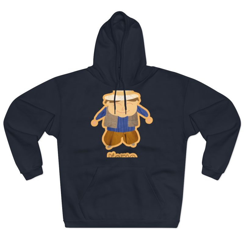 Sudadera con capucha cerrada - Azul marino - Camiseta «L’amo» pages