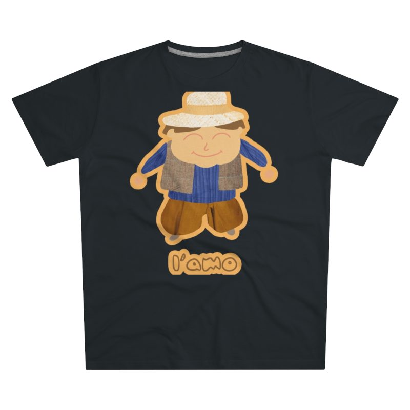 Camiseta hombre corte moderno - Negro intenso - Camiseta «L’amo» pages