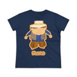 Camiseta mujer algodon medio - Azul marino - Camiseta «L’amo» pages Camiseta mujer algodon medio - Azul marino - Camiseta «L’amo» pages