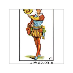 Pegatinas de vinilo cuadradas - Camiseta «Sa Madona» Truc