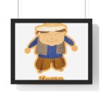 Poster enmarcado horizontal - Negro - Camiseta «L’amo» pages