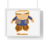Poster enmarcado horizontal - Blanco - Camiseta «L’amo» pages