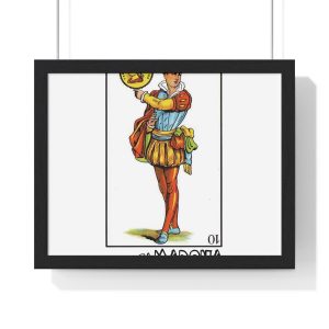 Poster enmarcado horizontal - Negro - Camiseta «Sa Madona» Truc