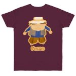 Camiseta punto liso - Burdeos - Camiseta «L’amo» pages