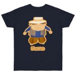 Camiseta punto liso - Azul marino - Camiseta «L’amo» pages