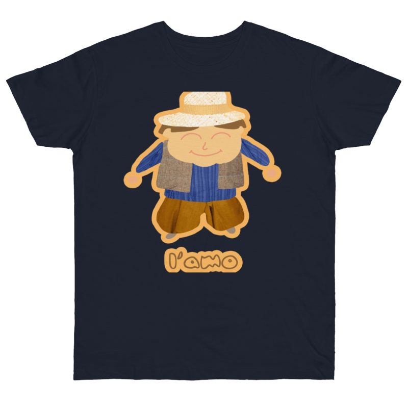 Camiseta punto liso - Azul marino - Camiseta «L’amo» pages