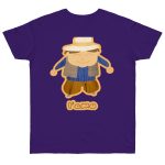 Camiseta punto liso - Morado radiante - Camiseta «L’amo» pages
