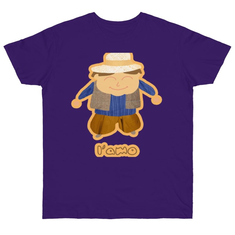 Camiseta punto liso - Morado radiante - Camiseta «L’amo» pages