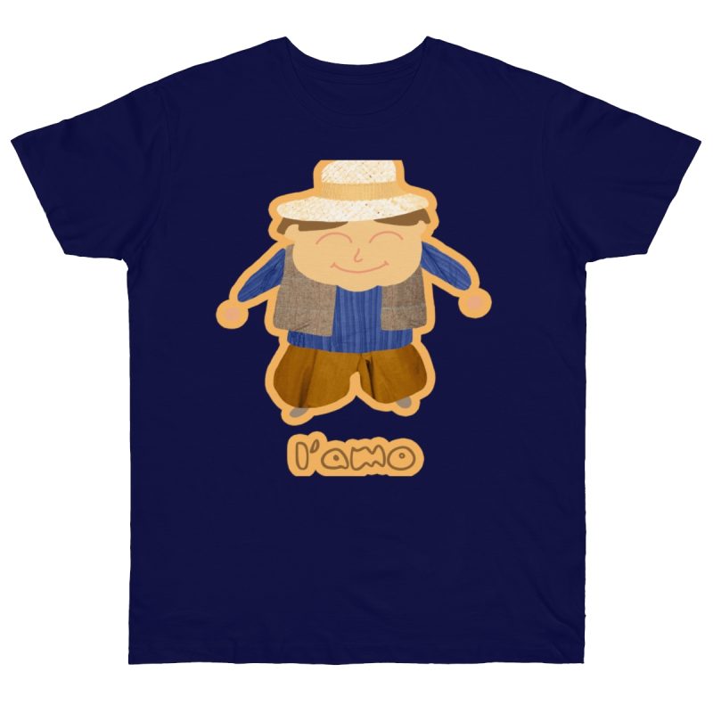 Camiseta punto liso - Azul marino intenso - Camiseta «L’amo» pages