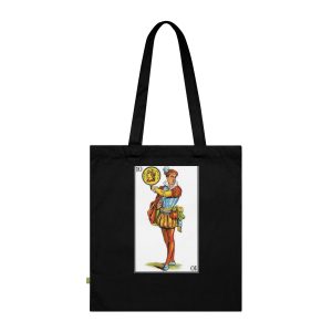 Bolsa de algodon organico - Negro - Camiseta «Sa Madona» Truc