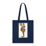 Bolsa de algodon organico - Azul marino frances - Camiseta «Sa Madona» Truc Bolsa de algodon organico - Azul marino frances - Camiseta «Sa Madona» Truc
