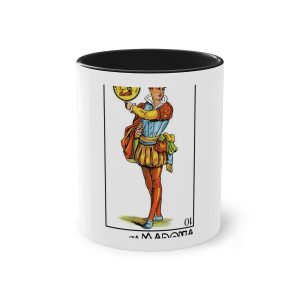 Taza bicolor - Negro - Camiseta «Sa Madona» Truc